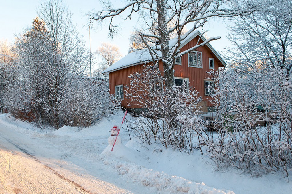 Anncie har ekorenoverat ett gammalt hus med timmerstomme.