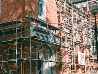 craftsmen, building, scaffold